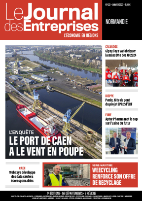 L'Enquête : Le port de Caen a le vent en poupe - Le Journal des Entreprises Normandie - Janvier 2023